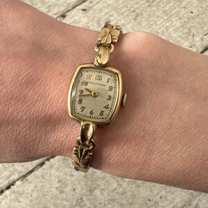 Vintage Dainty Waltham 10k GF Wristwatch Needs Repair Read